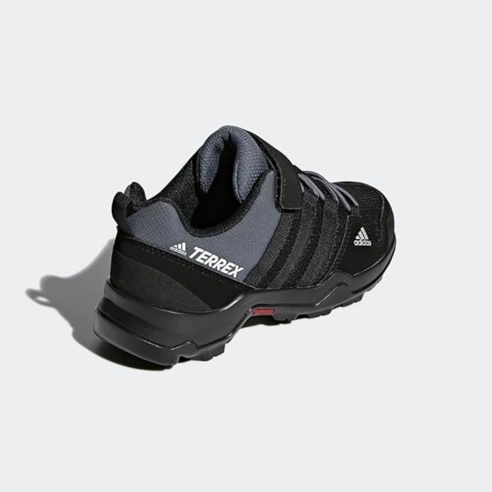 Adidas Terrex AX2R CF Kids Size 3Y Hiking Strap-on Shoes Black Grey NEW - Picture 4 of 6